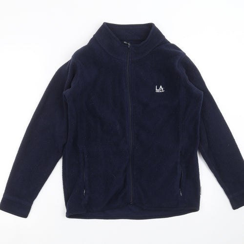 LA Gear Boys Blue  Fleece Full Zip Jumper Size 7-8 Years