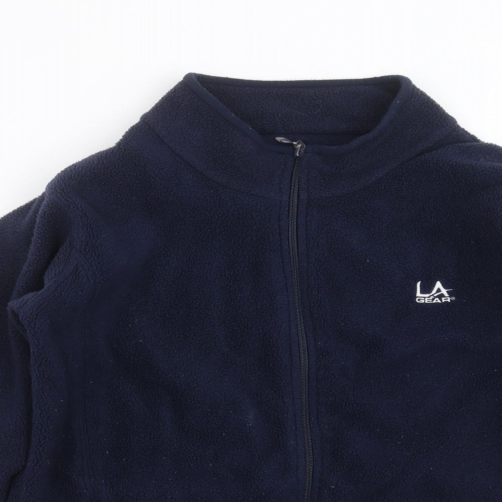 LA Gear Boys Blue  Fleece Full Zip Jumper Size 7-8 Years