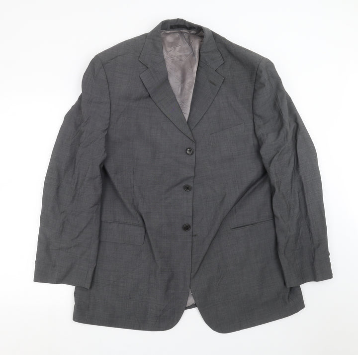 Preworn Mens Grey   Jacket Suit Jacket Size 44