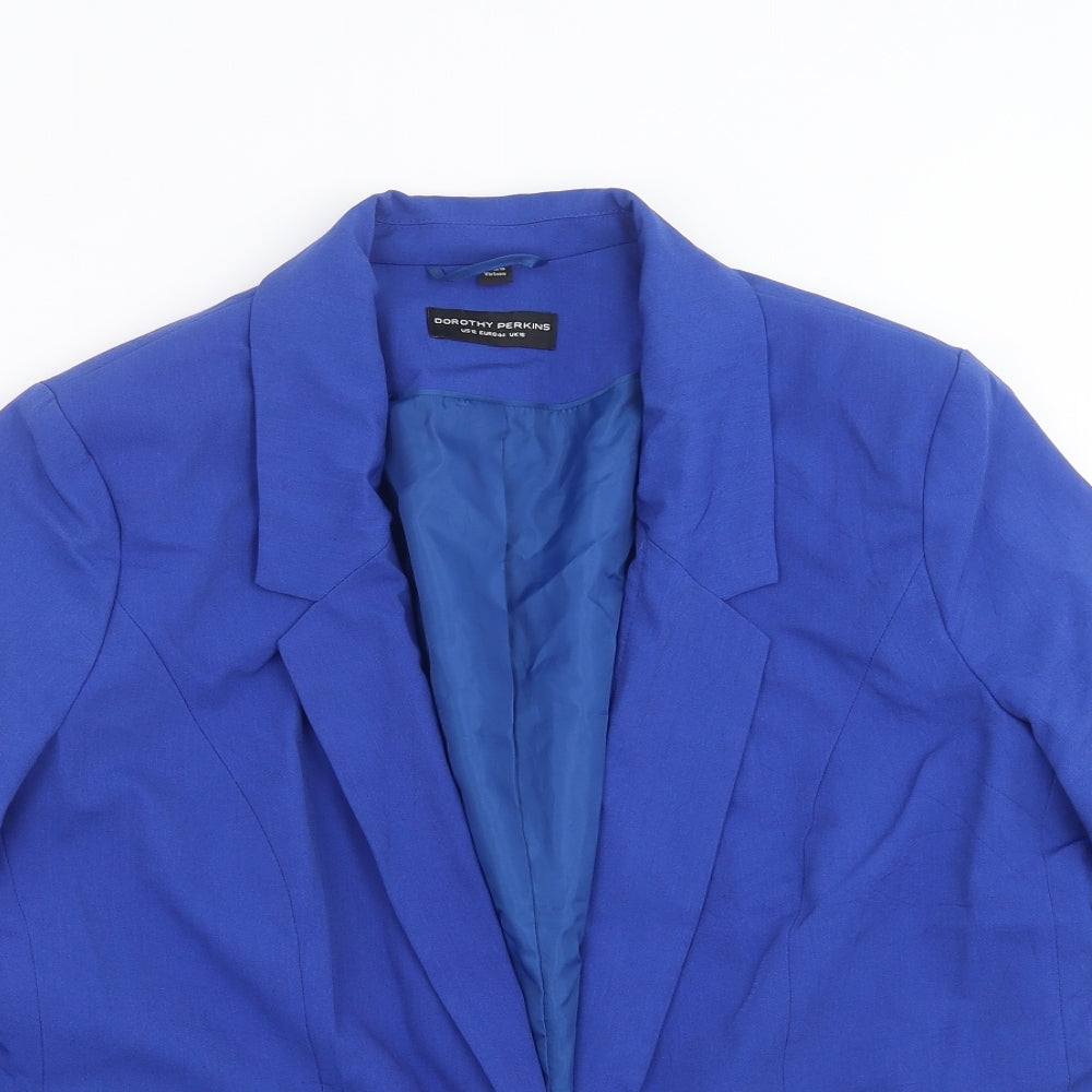 Dorothy Perkins Womens Blue   Jacket Blazer Size 16