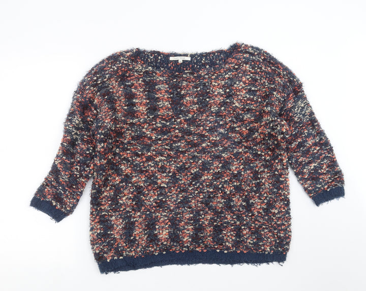 Easy Wear Womens Blue Knit Pullover Jumper Size 14