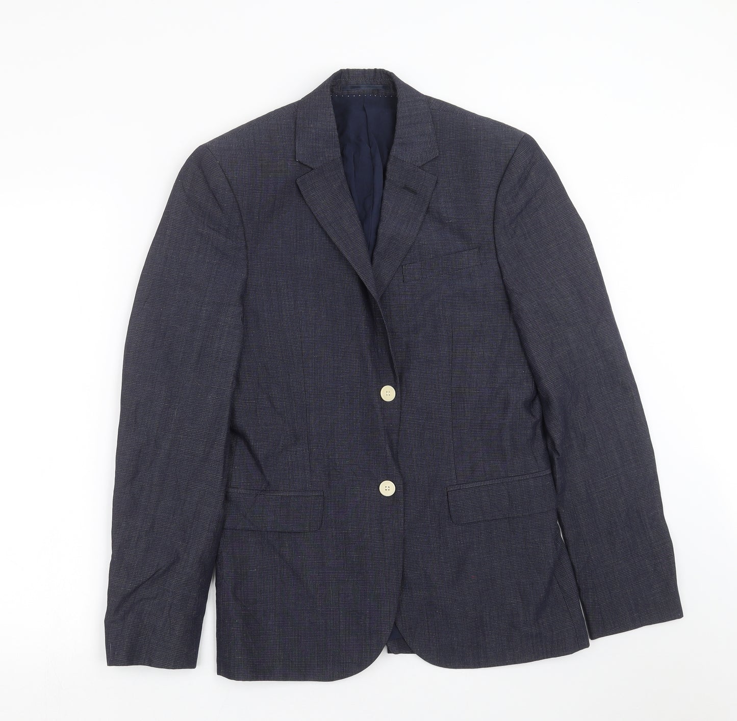 H&M Mens Blue   Jacket Suit Jacket Size 36