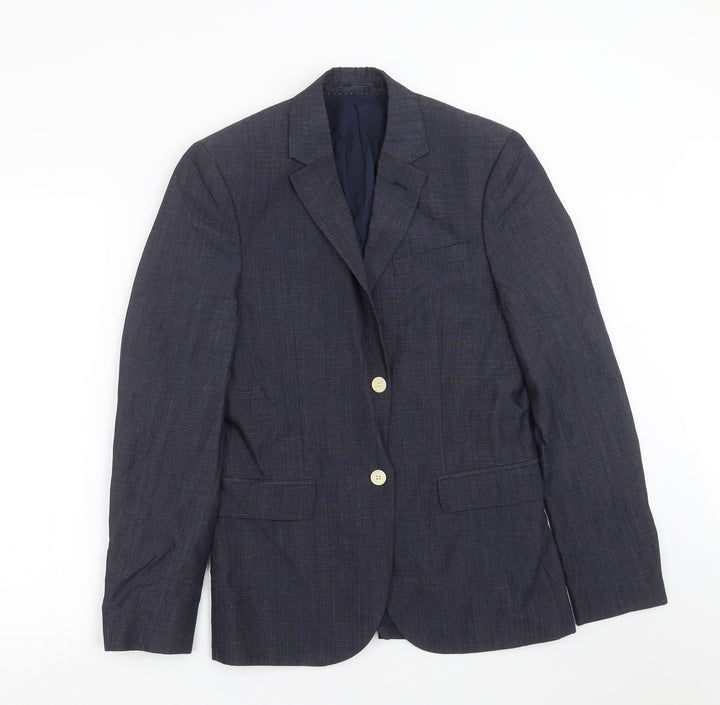 H&M Mens Blue   Jacket Suit Jacket Size 36