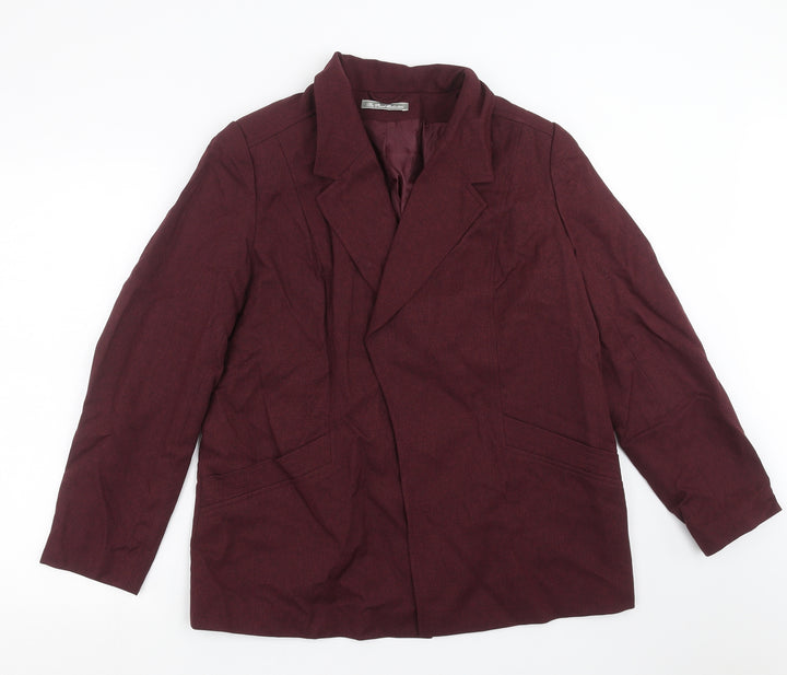 The Pearl Collection Womens Purple Jacket Suit Jacket Size 16