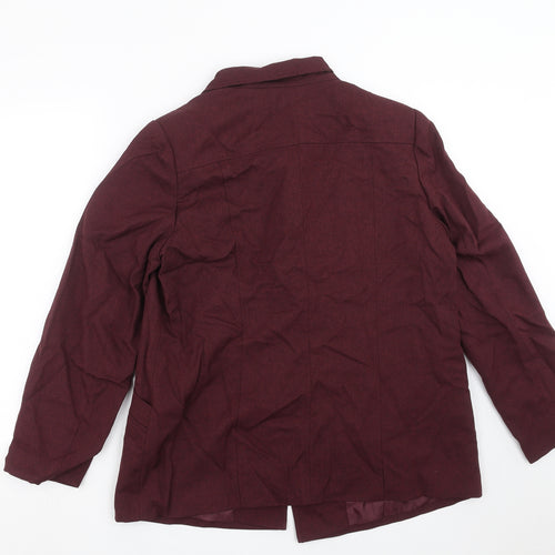The Pearl Collection Womens Purple   Jacket Suit Jacket Size 16