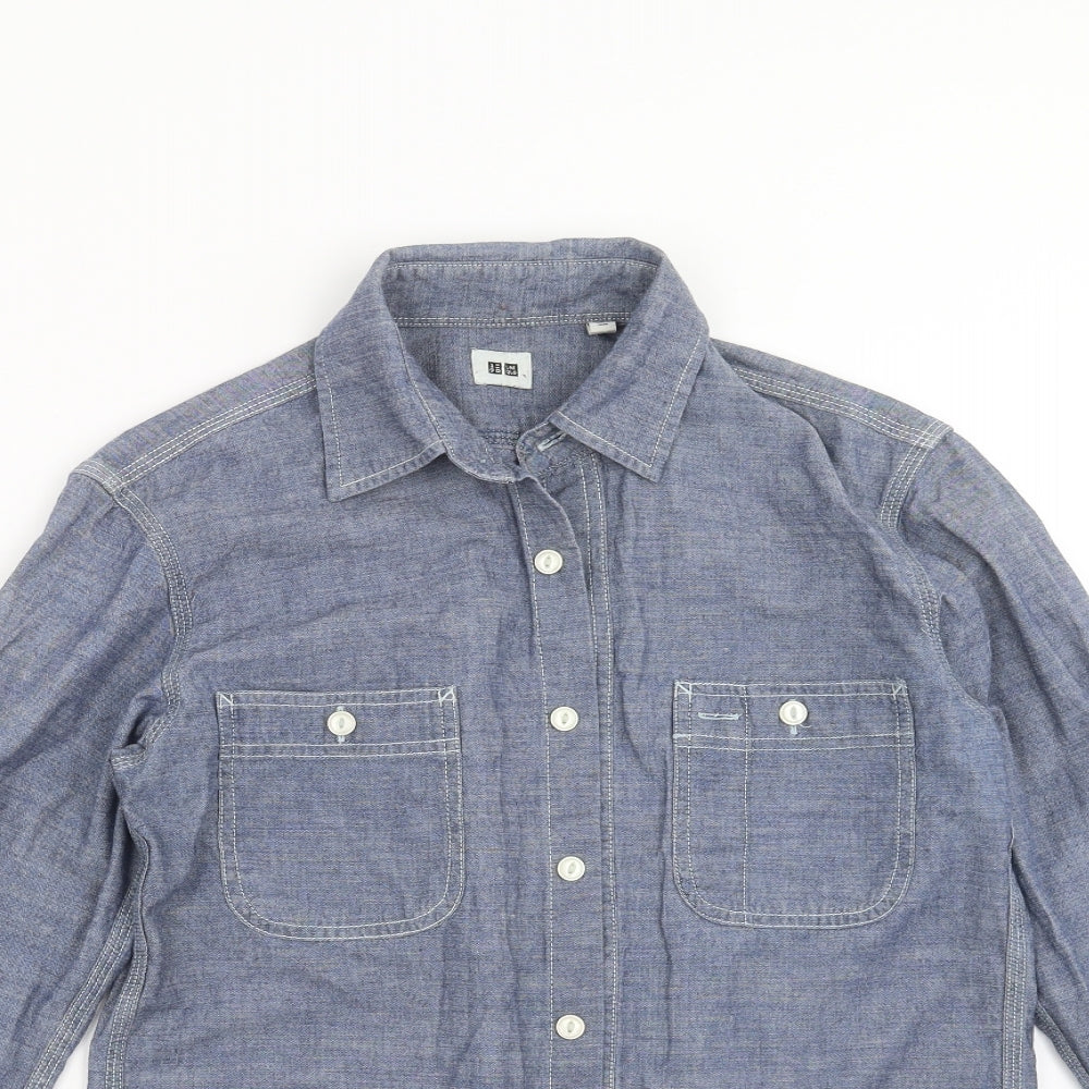 Uniqlo Mens Blue    Button-Up Size XS
