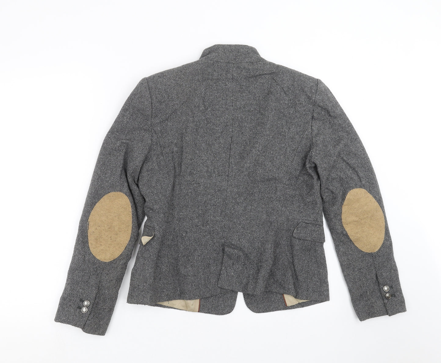 Zara Womens Grey Herringbone  Jacket  Size L