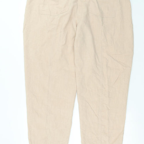 Marks and Spencer Womens Beige   Trousers  Size 20 L29 in