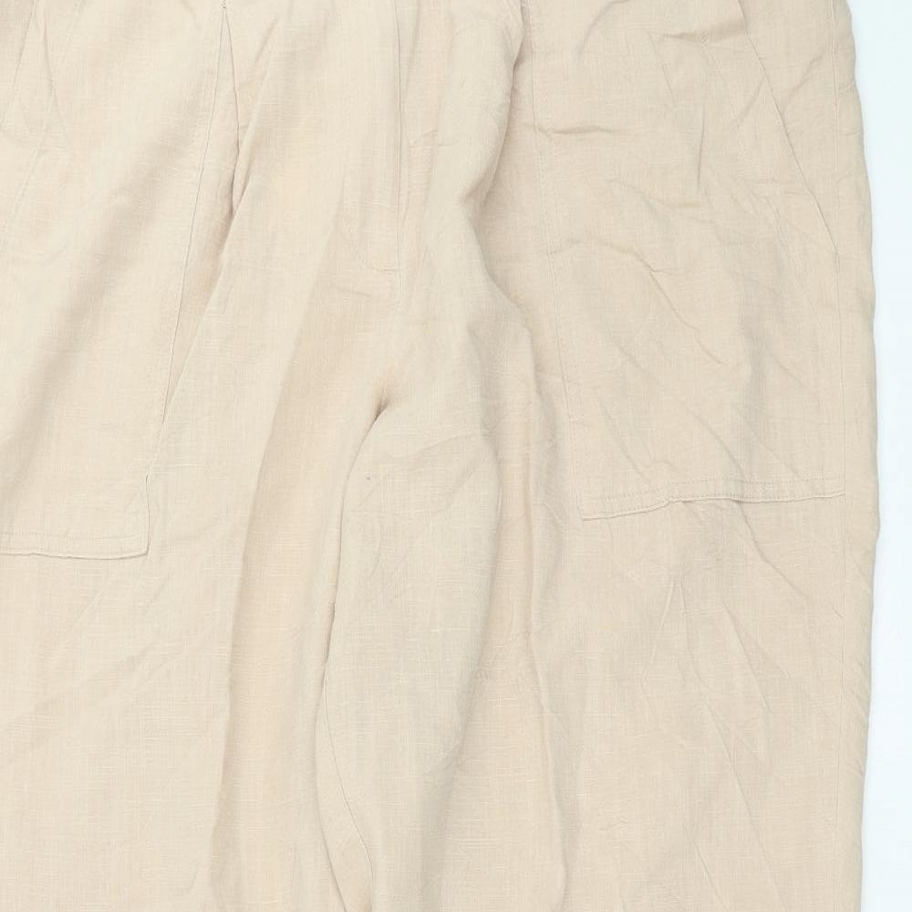 Marks and Spencer Womens Beige   Trousers  Size 20 L29 in