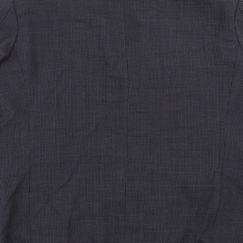 Marks and Spencer Mens Blue Check  Jacket Suit Jacket Size 40