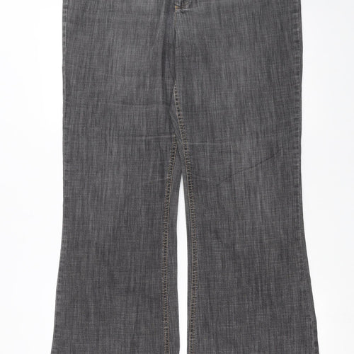 Marks and Spencer Womens Grey  Denim Bootcut Jeans Size 38 in L30 in
