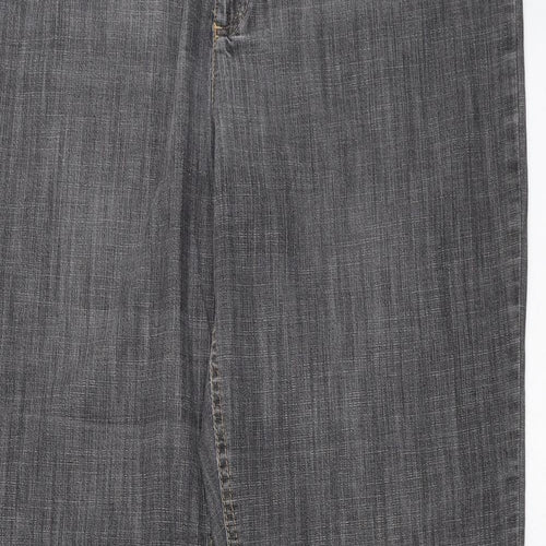 Marks and Spencer Womens Grey  Denim Bootcut Jeans Size 38 in L30 in