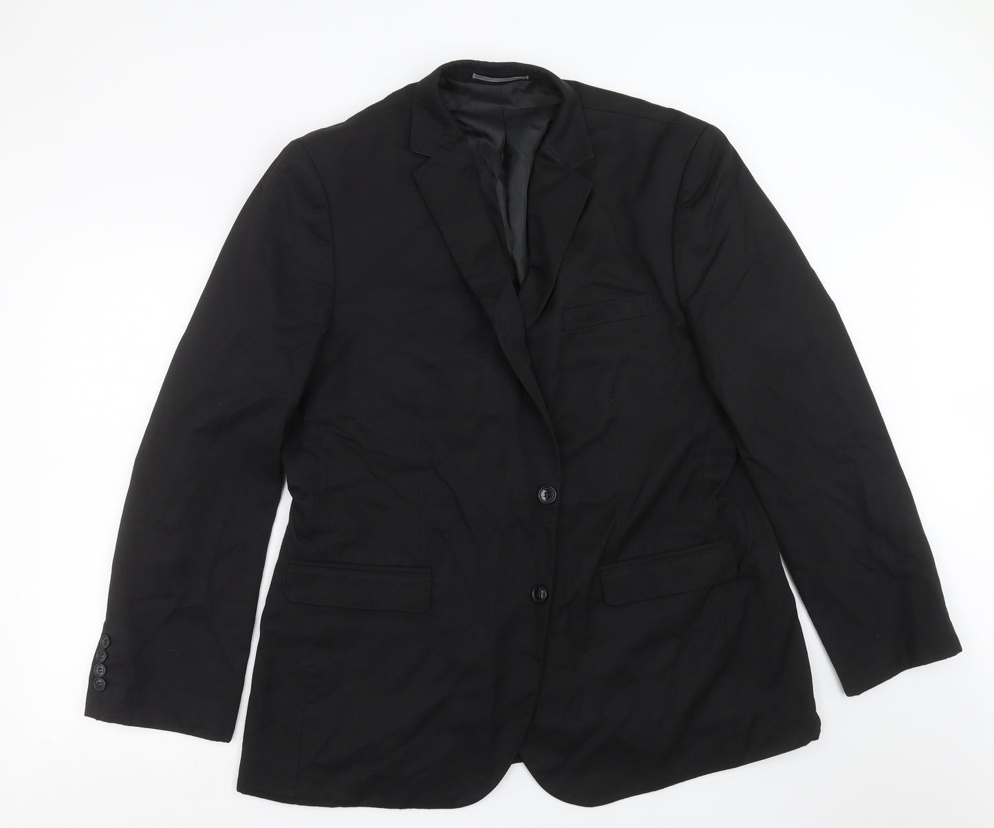 Marks and Spencer Mens Black   Jacket Suit Jacket Size 48