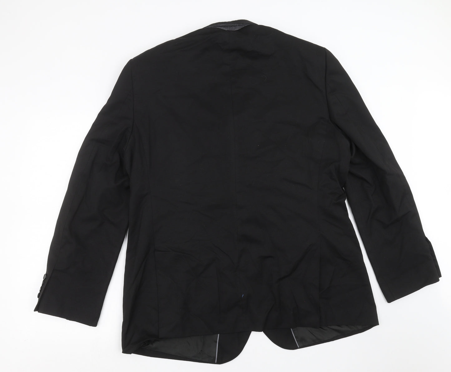 Marks and Spencer Mens Black   Jacket Suit Jacket Size 48