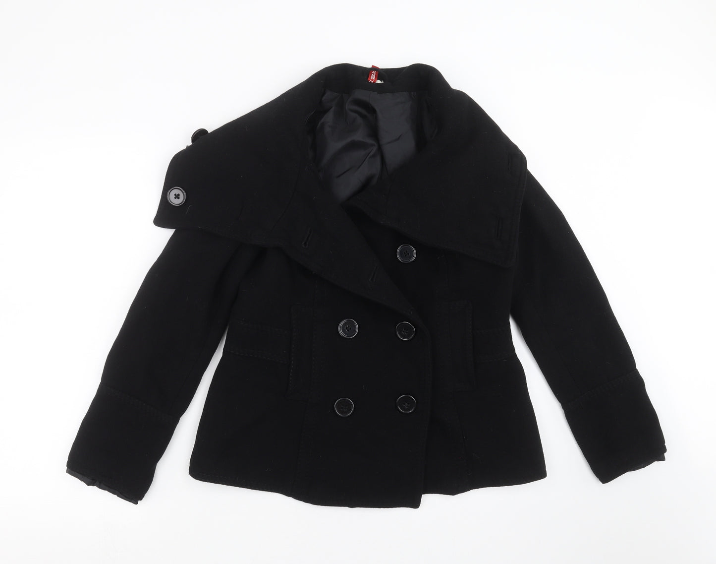 Divided by H&M Womens Black   Jacket Coat Size 14