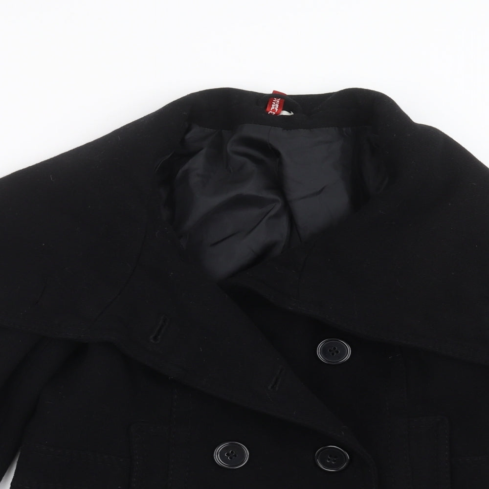 Divided by H&M Womens Black   Jacket Coat Size 14