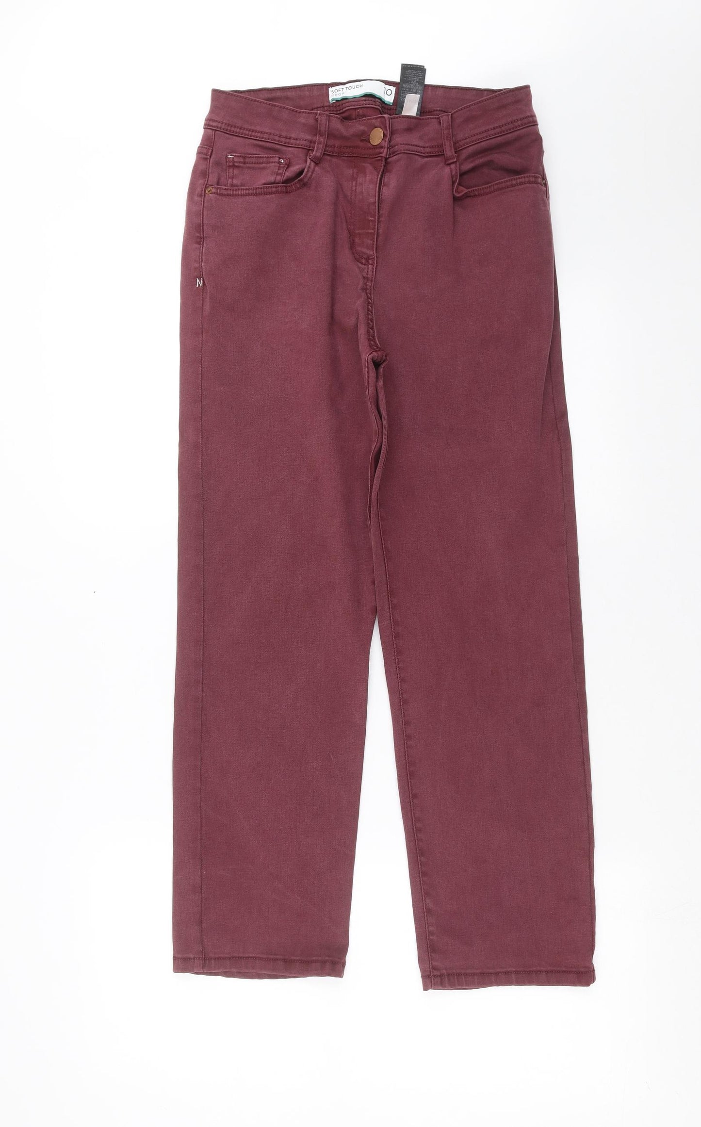 NEXT Womens Purple  Denim Cropped Jeans Size 10 L25 in