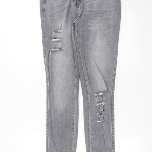 NEXT Womens Grey  Denim Skinny Jeans Size 10 L28 in