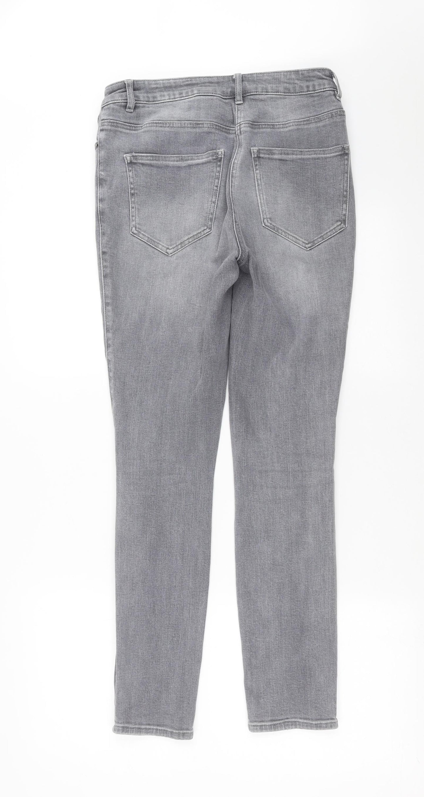 NEXT Womens Grey  Denim Skinny Jeans Size 10 L28 in
