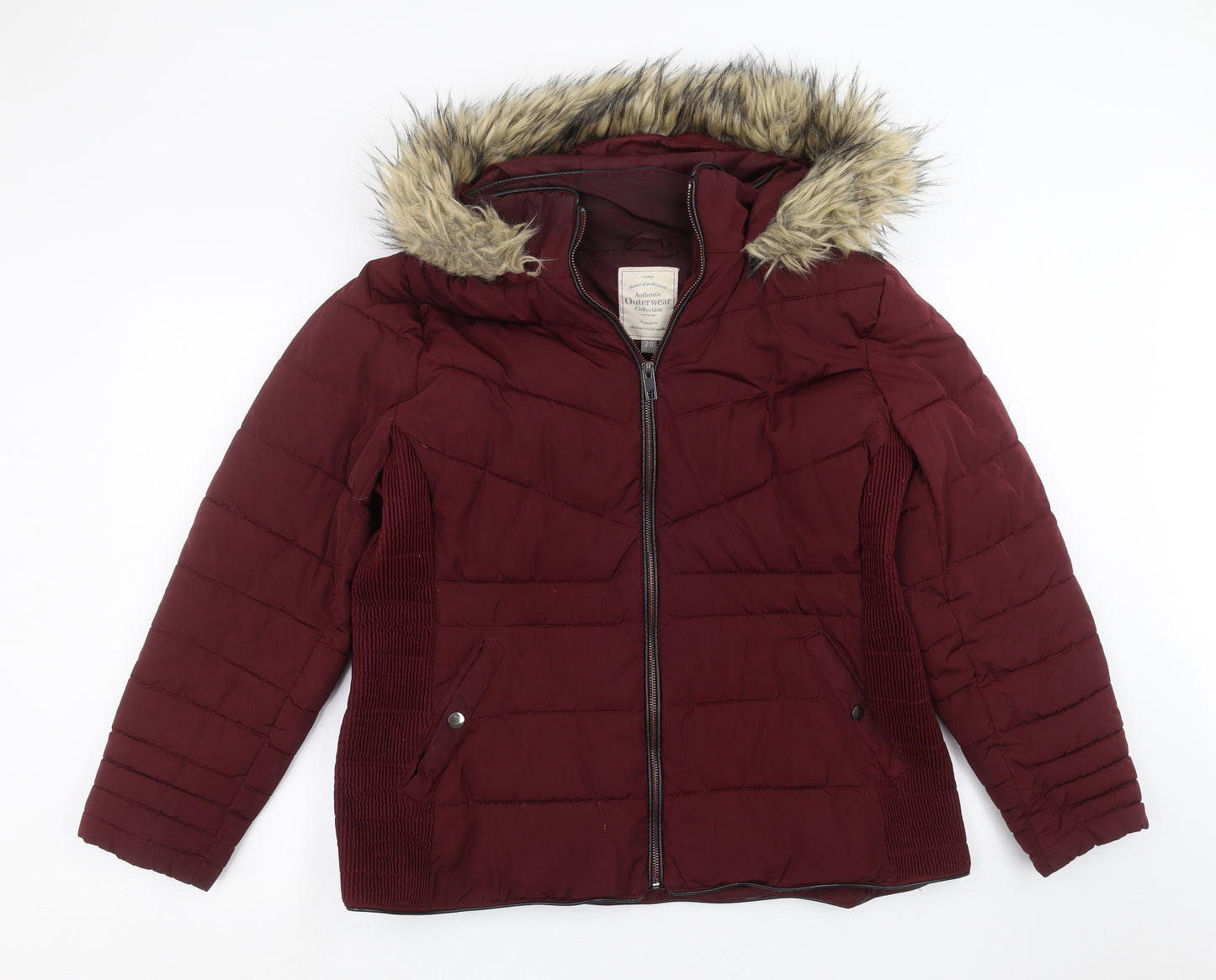 George Womens Purple   Puffer Jacket Jacket Size 20