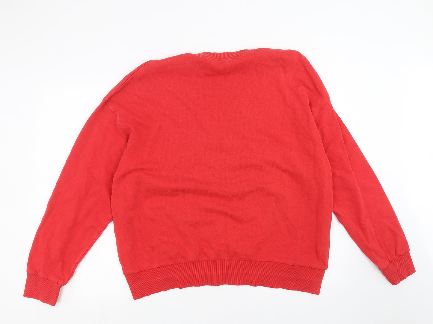Divided by H&M Womens Red   Pullover Sweatshirt Size L