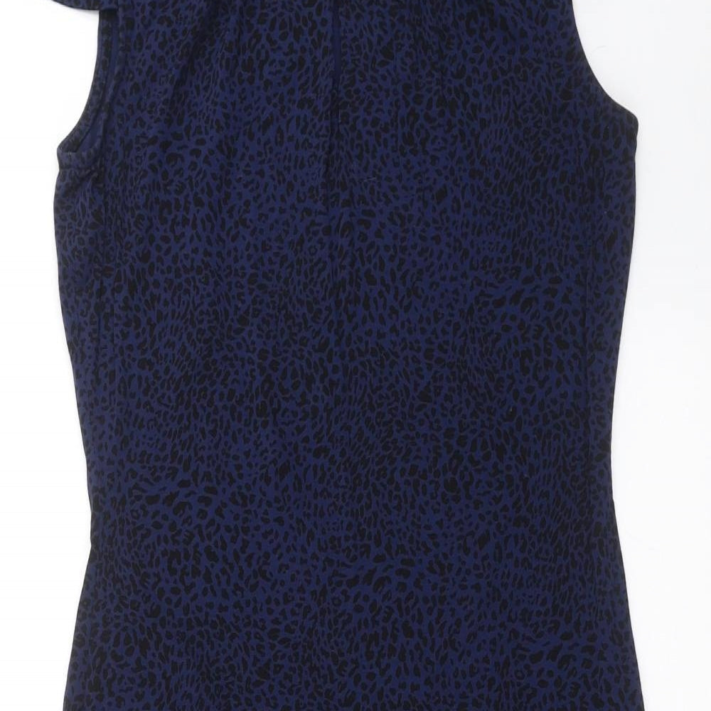 F&F Womens Blue Animal Print  Shift  Size 10