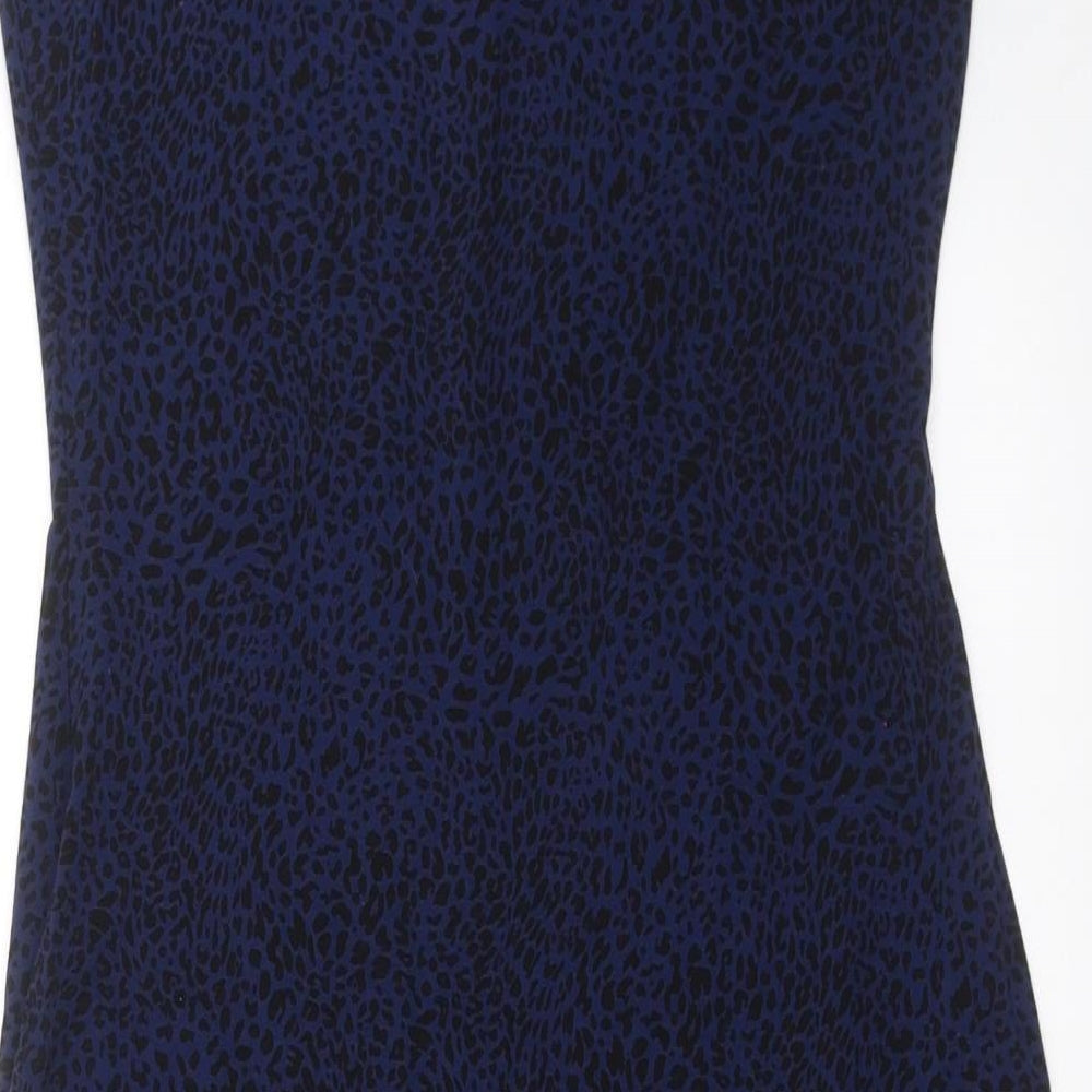 F&F Womens Blue Animal Print  Shift  Size 10