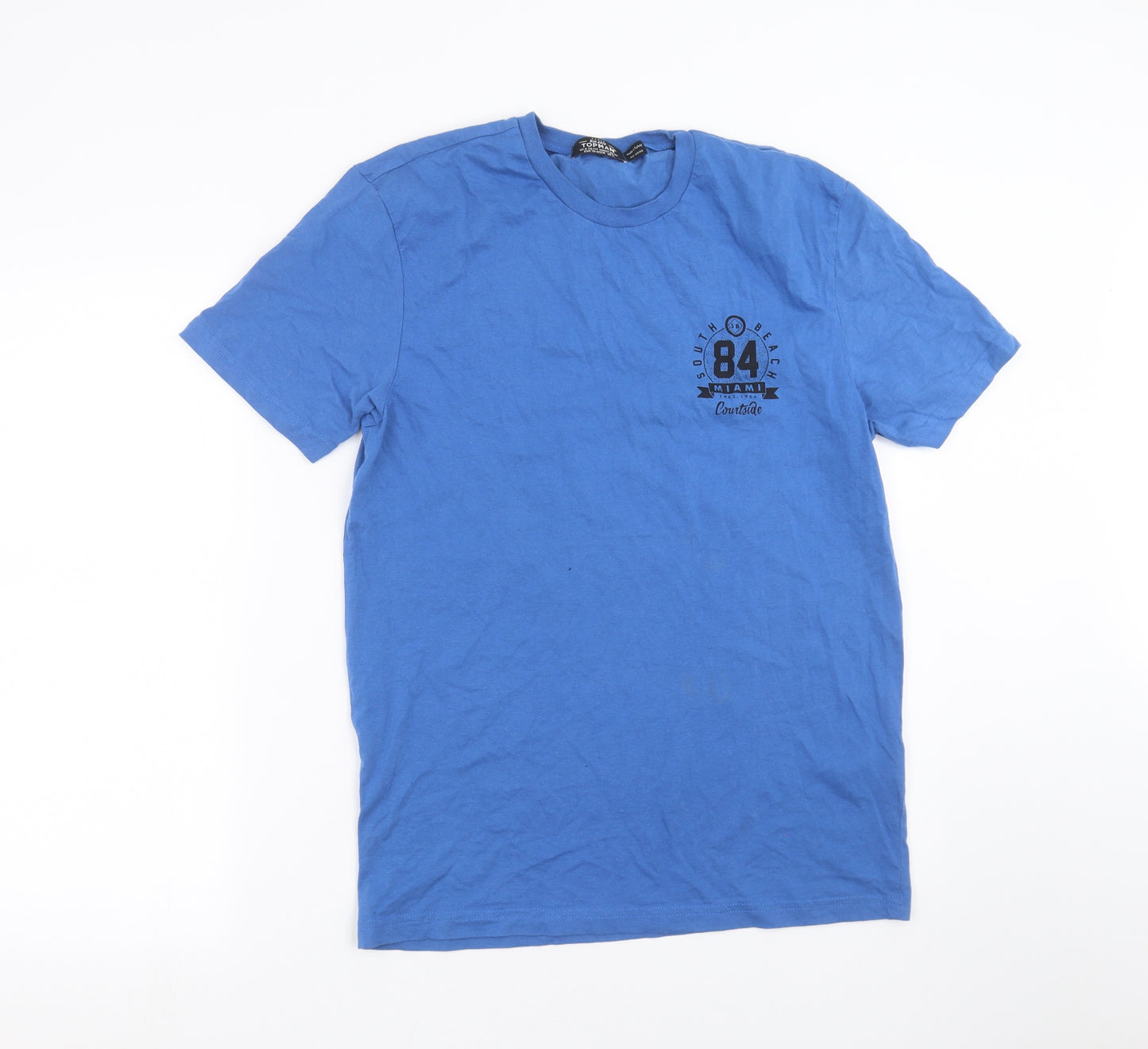 Topman Mens Blue    T-Shirt Size S