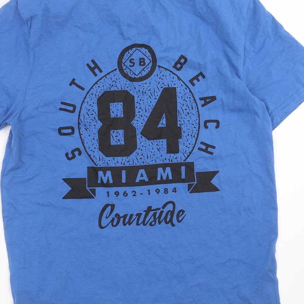 Topman Mens Blue    T-Shirt Size S