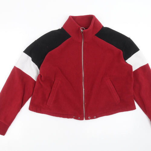 New Look Womens Red   Full Zip Jumper Size 16