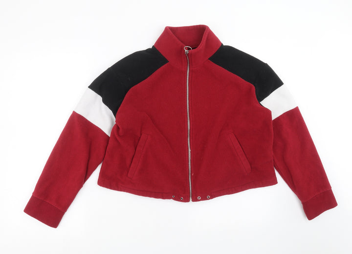 New Look Womens Red   Full Zip Jumper Size 16
