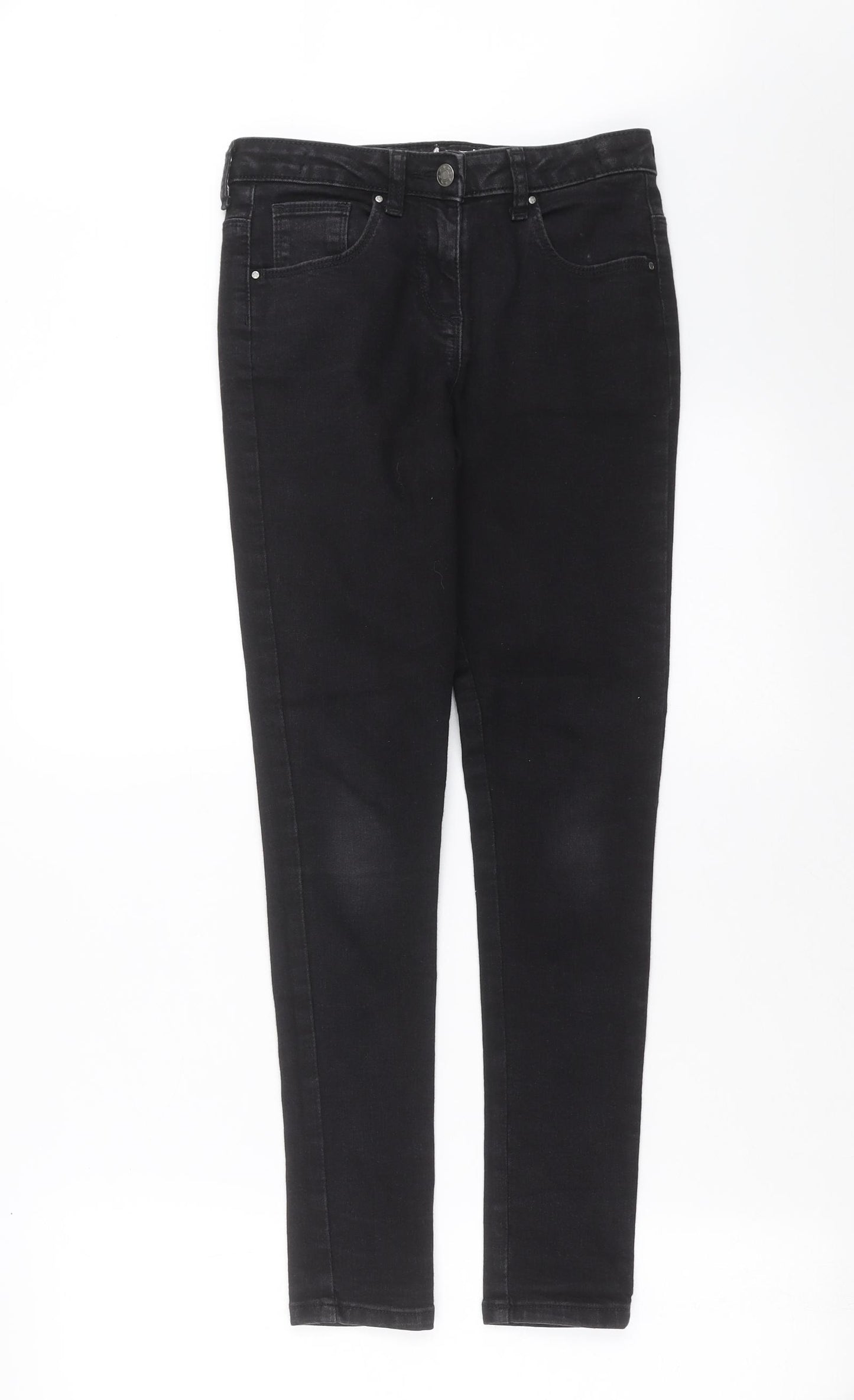 Matalan Girls Black  Denim Skinny Jeans Size 12 Years