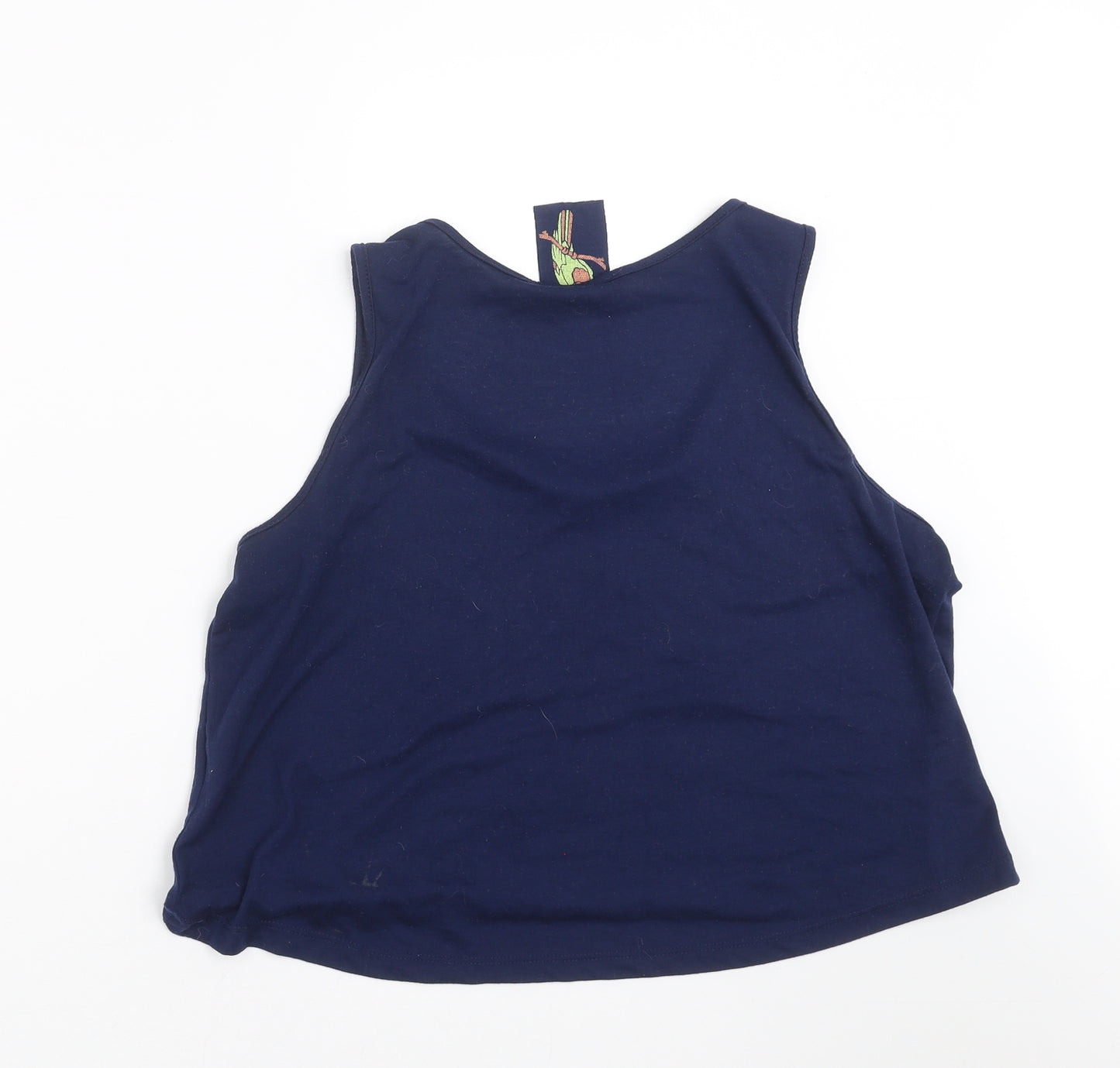 Primark Womens Blue   Basic T-Shirt Size 14  - bird