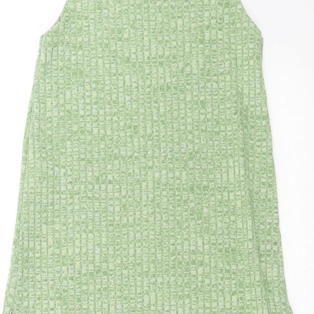 Primark Womens Green Striped  Basic Tank Size 2XS