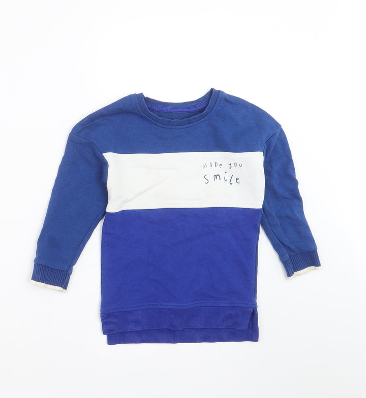 George Boys Blue Pullover Sweatshirt Size 2-3 Years - made you smile