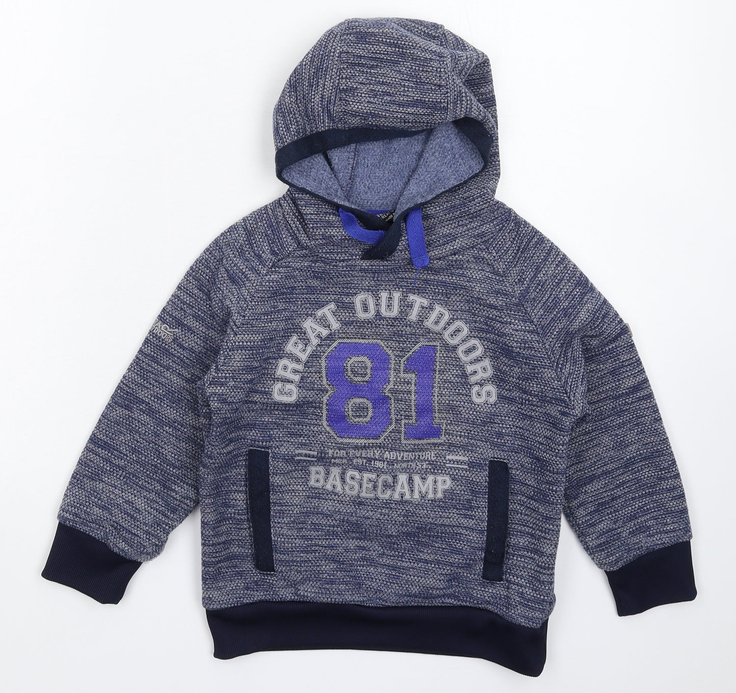Regatta Boys Blue   Pullover Hoodie Size 5-6 Years
