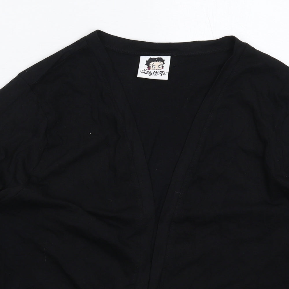 Betty Boop Womens Black   Cardigan Jumper Size M