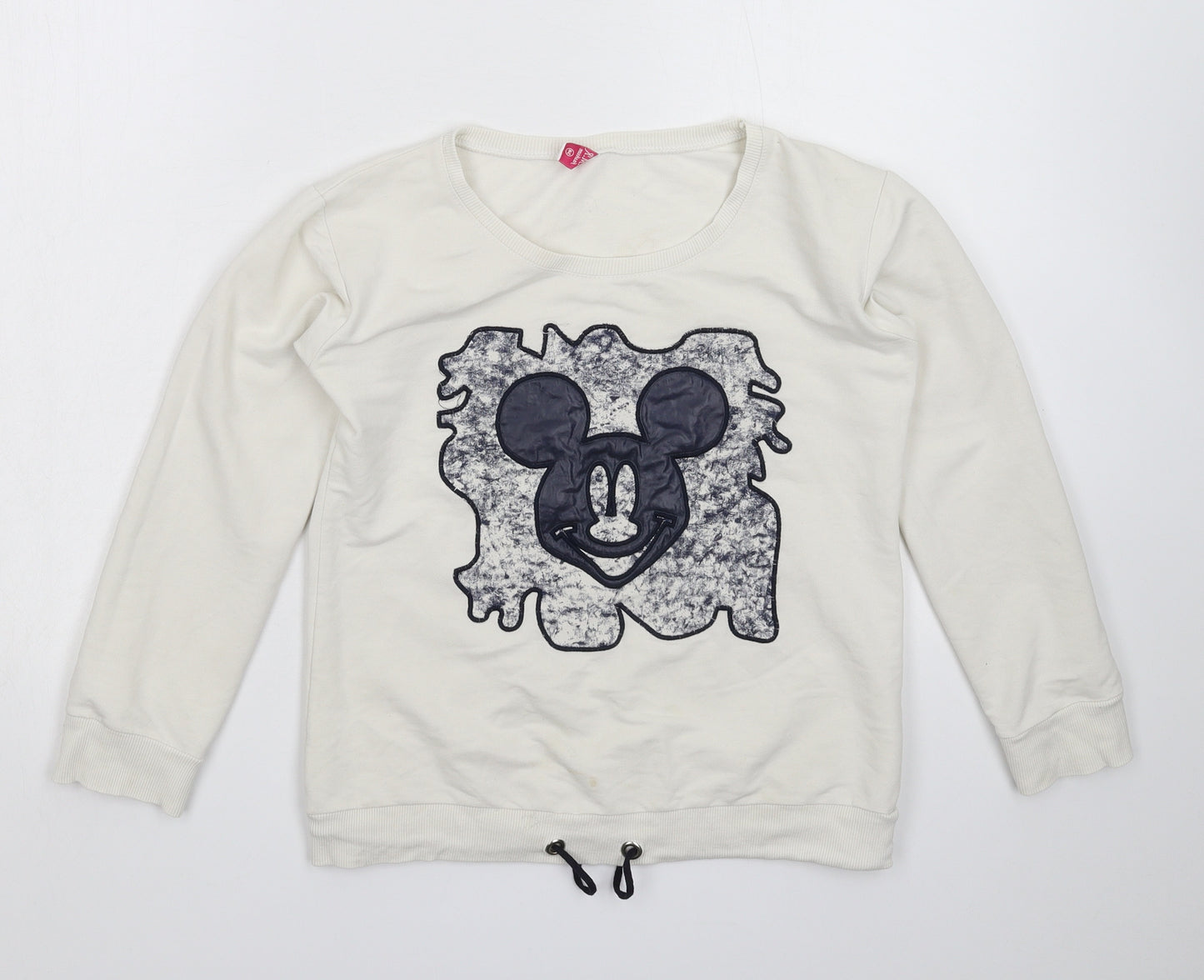 OMR Fashion Womens White   Pullover Sweatshirt Size S