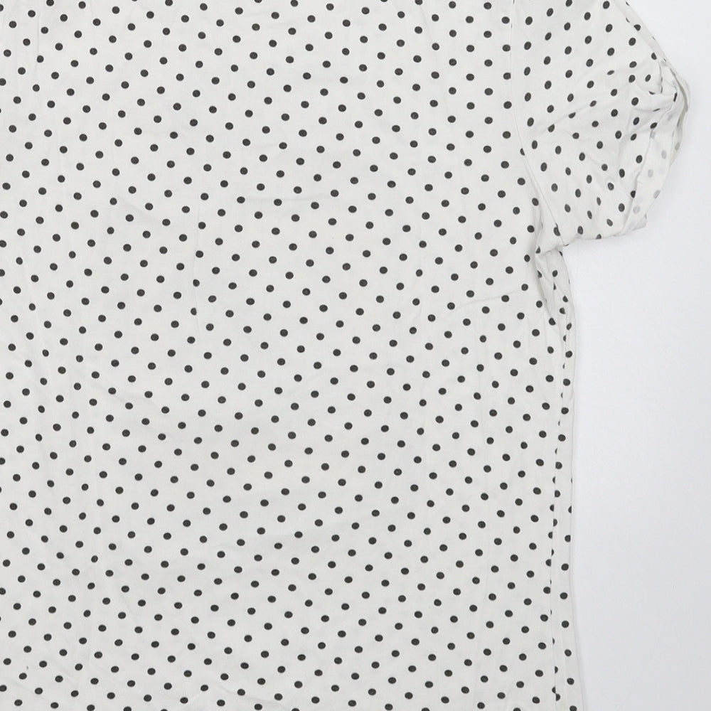 Young Dimension Girls White Spotted  Basic T-Shirt Size 12-13 Years