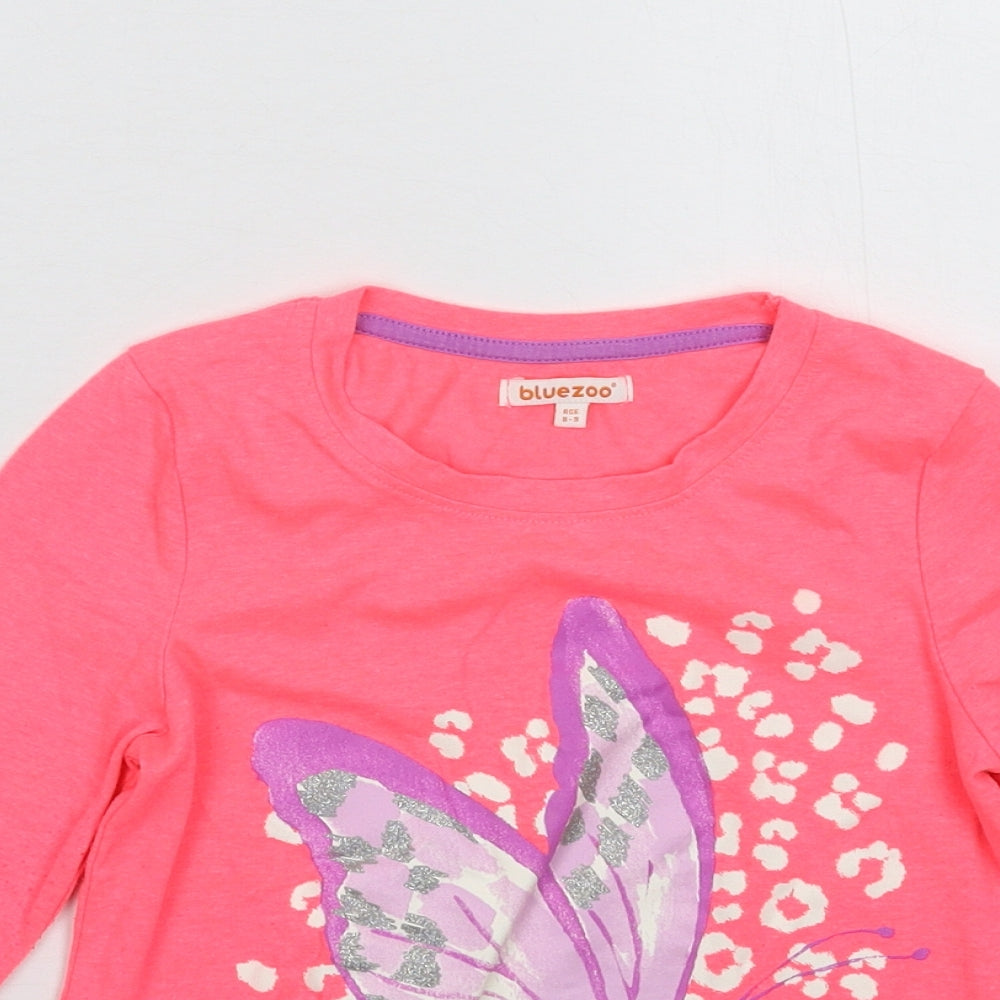 Blue Zoo Girls Pink   Basic T-Shirt Size 8-9 Years
