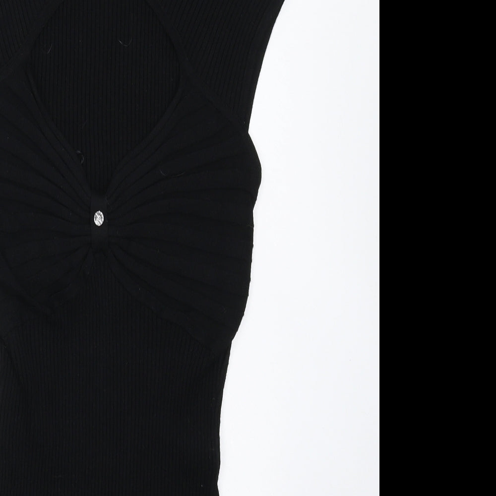 Bay Womens Black  Knit Jumper Dress  Size 8