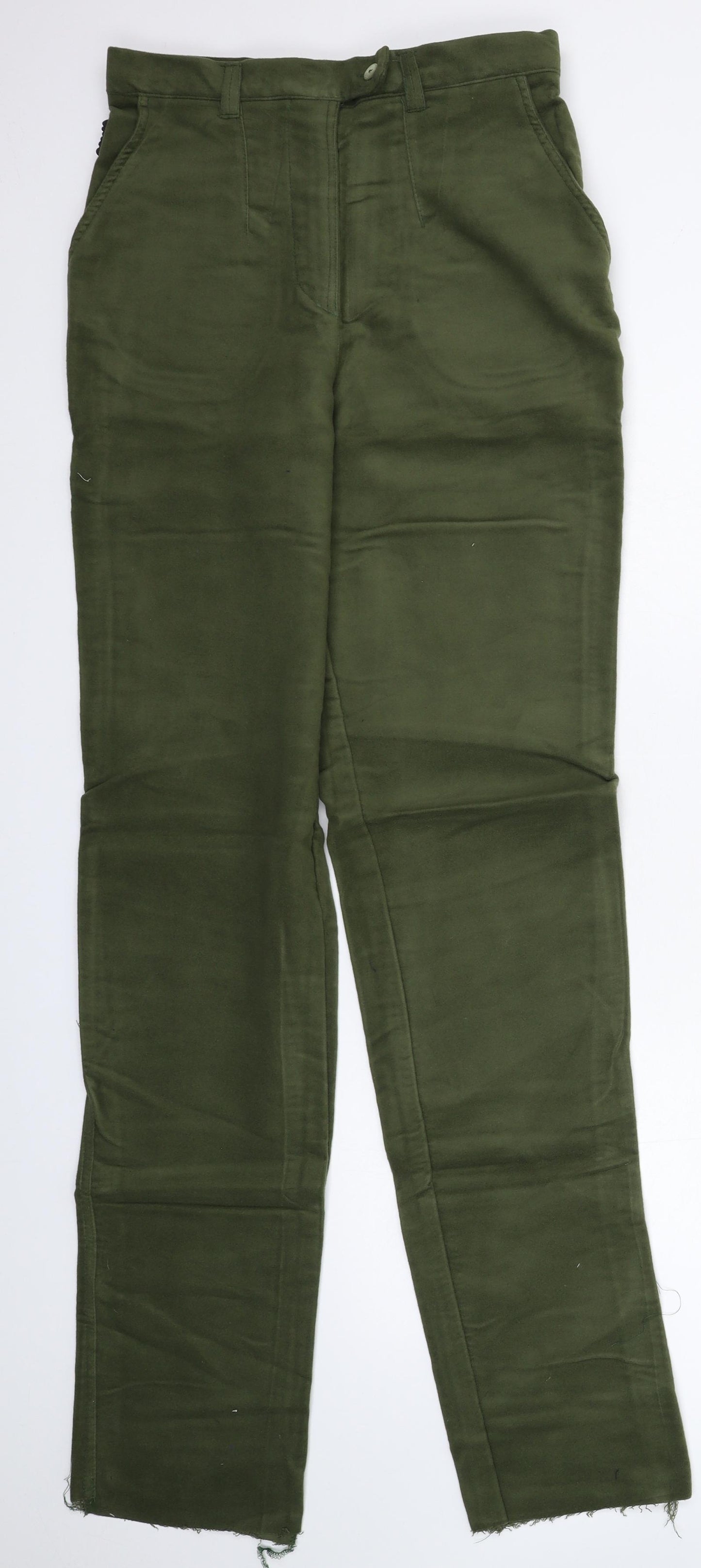 Moose Womens Green   Trousers  Size 10 L35 in