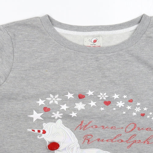 George Womens Grey   Pullover Sweatshirt Size 2XL  - Christmas