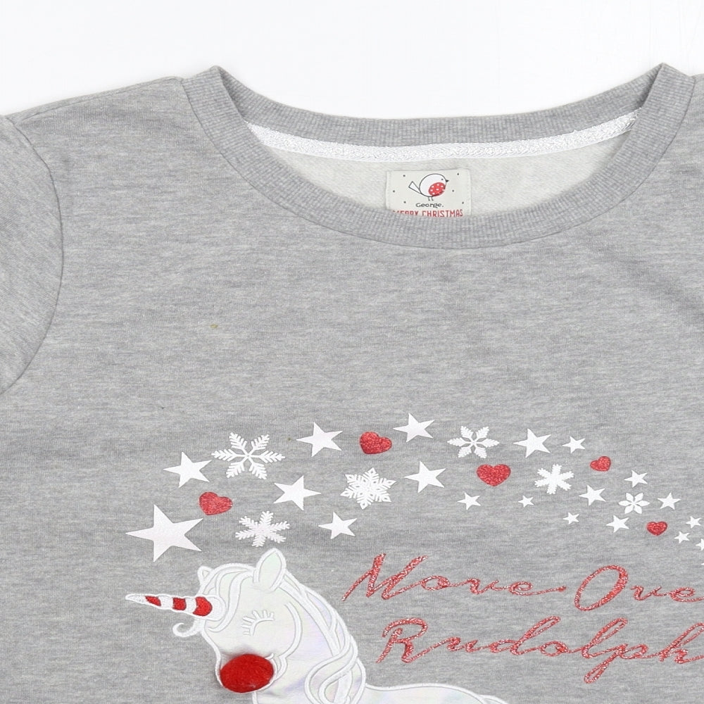 George Womens Grey   Pullover Sweatshirt Size 2XL  - Christmas