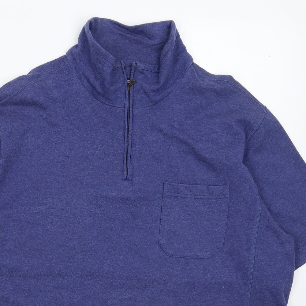 Blue Harbour Mens Blue    T-Shirt Size L