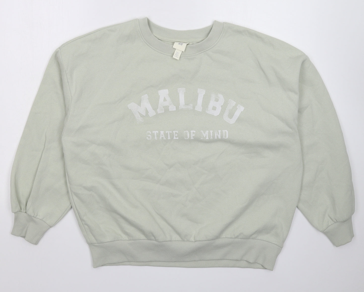 H&M Mens Grey   Pullover Sweatshirt Size S  - Oversized