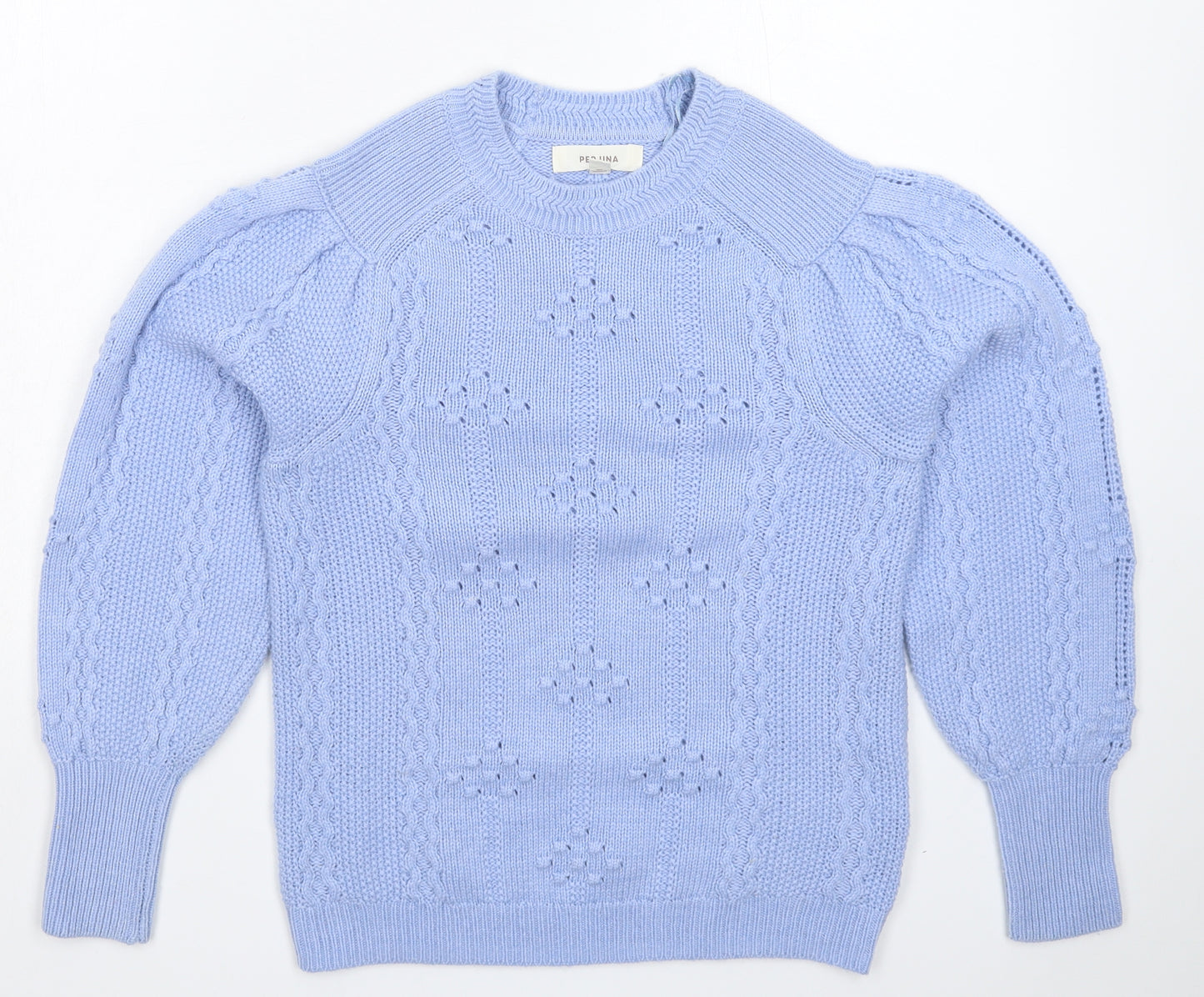 Per Una Womens Blue  Knit Pullover Jumper Size 6