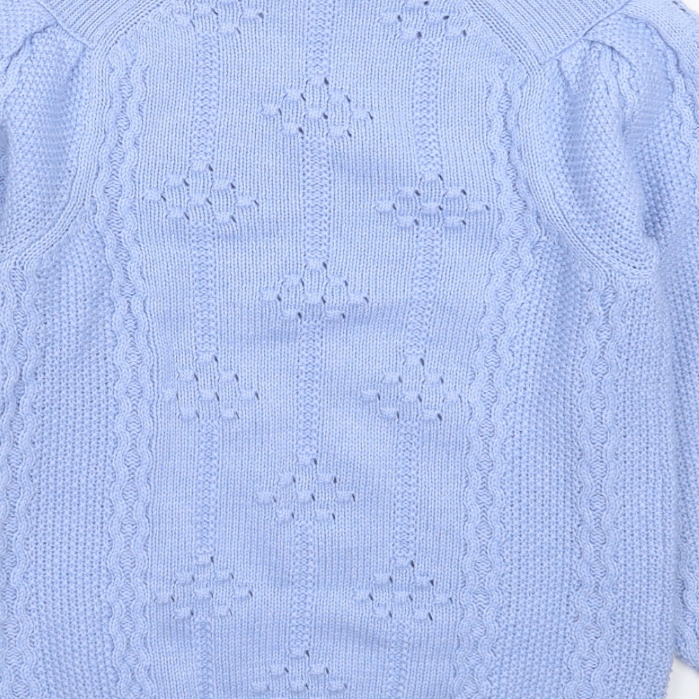 Per Una Womens Blue  Knit Pullover Jumper Size 6
