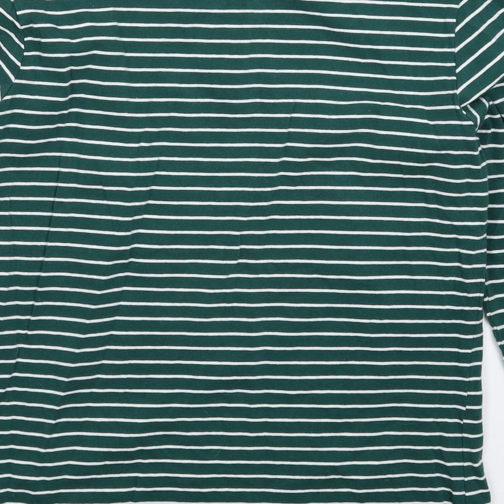 Primark Womens Green Striped  Basic T-Shirt Size 16