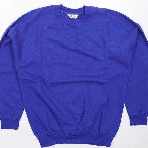 Kustom Kit Mens Blue   Pullover Sweatshirt Size S